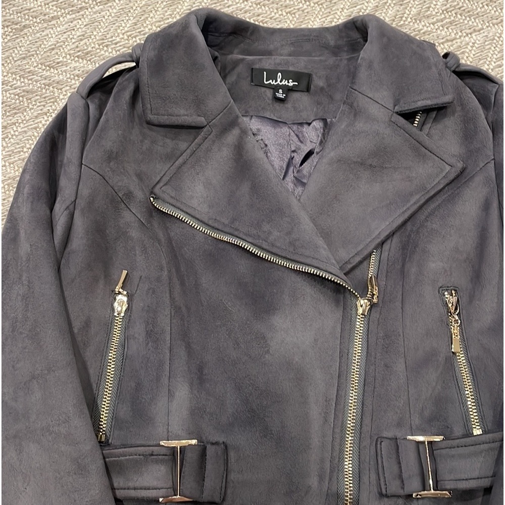 Lulu’s Faux Suede Moro Jacket
